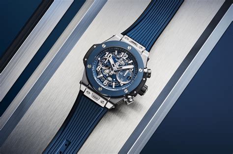 Đồng hồ Hublot Rep 11 Big Bang Unico Titanium Blue Bezel BBF 